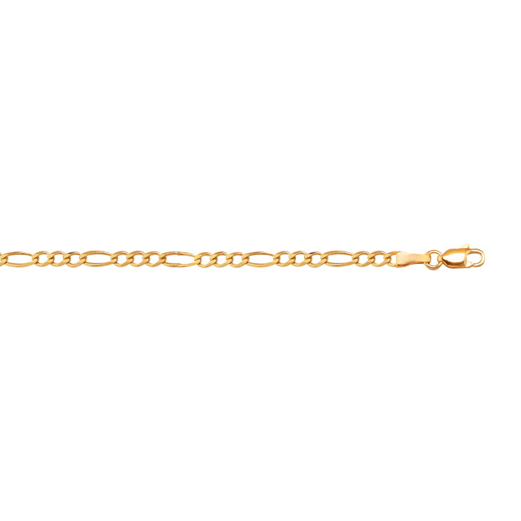 10K Gold 2.6Mm Figaro Chain