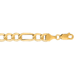 10K Gold 6.6Mm Lite Figaro Chain