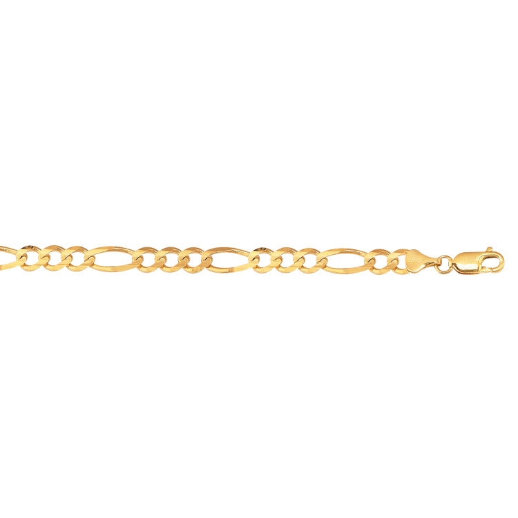 10K Gold 6.6Mm Figaro Chain