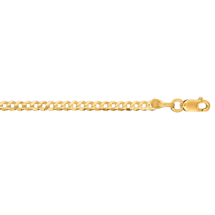 10K Gold 2.8Mm Comfort Curb Chain