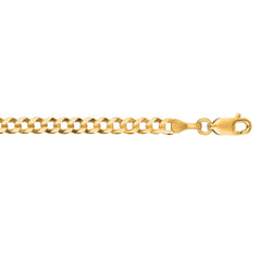 10K Gold 3.2Mm Comfort Curb Chain