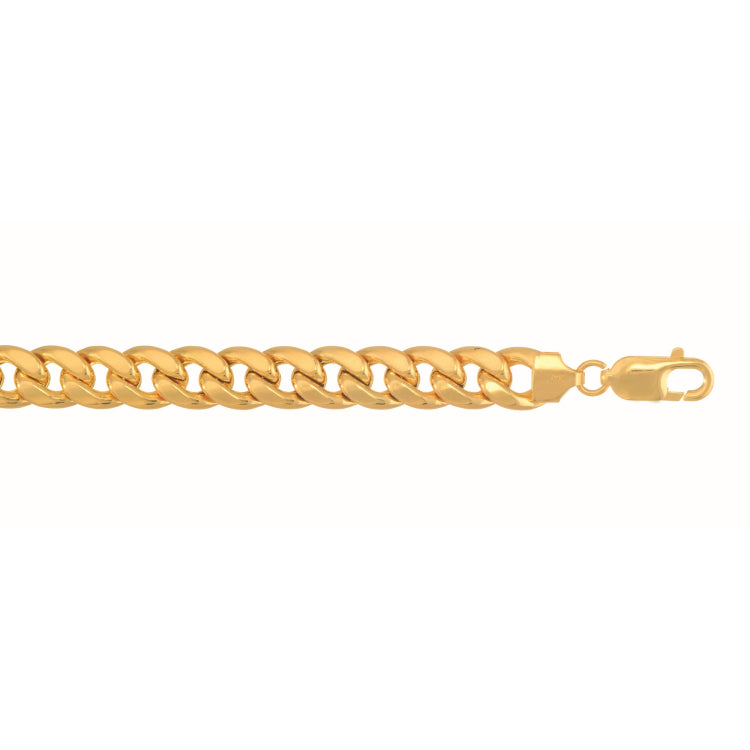 10K Gold 8Mm Semi-Solid Miami Cuban