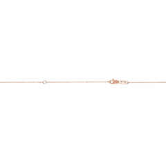 10K Gold 0.87Mm Extendable Diamond Cut Cable Chain