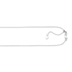 10K Gold 1.1Mm Adjustable Cable Chain
