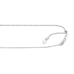 10K Gold 0.95Mm Adjustable Rope Chain