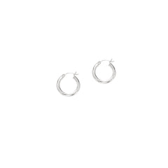 10K Gold 2X15Mm Hoop Earring
