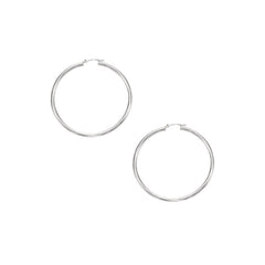 10K Gold 2X40Mm Hoop Earring