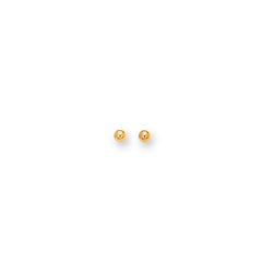 10K Gold Polished 5Mm Ball Stud Earring