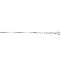 Silver 2.2Mm Diamond Cut Cable Chain