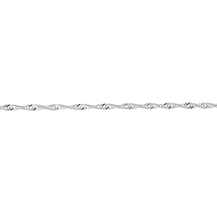 Silver 2.1Mm Singapore Chain
