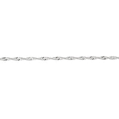 Silver 2.1Mm Singapore Chain
