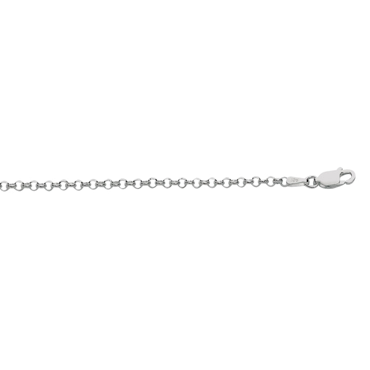 Silver 2.4Mm Rolo Chain