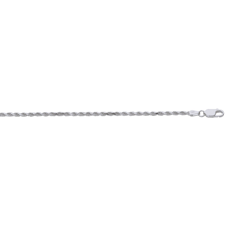 Silver 2.2Mm Rope Chain