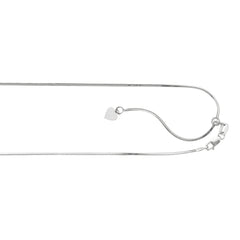Silver .8Mm Adjustable Snake Chain