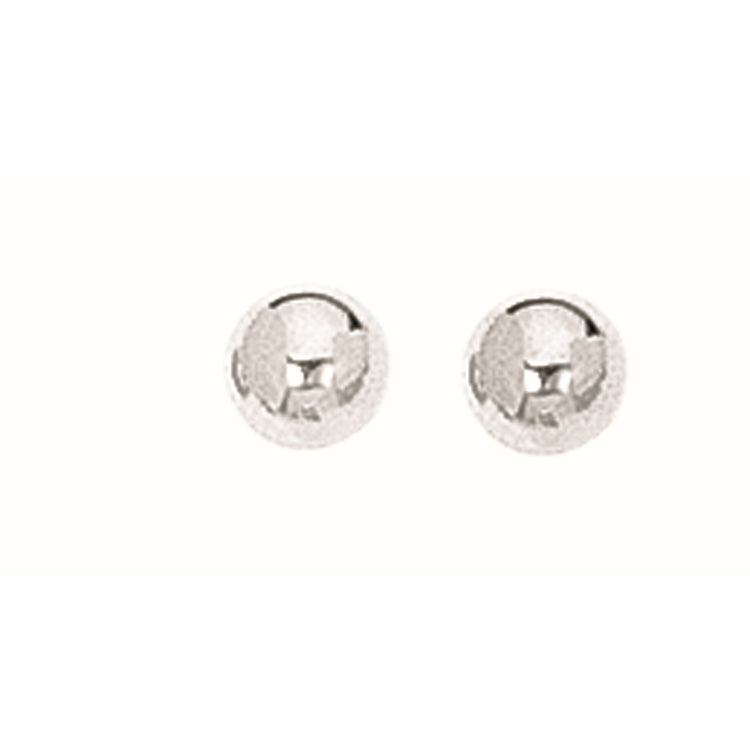 Silver 5Mm Ball Earring