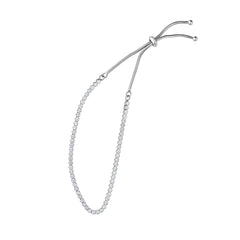 Sterling Silver Cz Tennis Friendship Bracelet