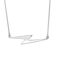 Silver Lightning Bolt Necklace