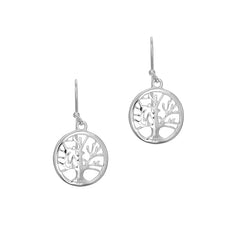 Silver Mini Tree Of Life Earring