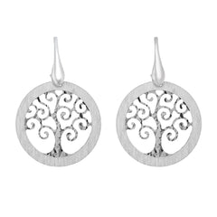 Silver Tree Of Life Earring