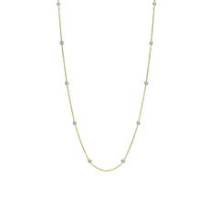 Silver Cz By The Yard Necklace