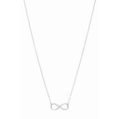 Silver 18" Cz Infinity Necklace