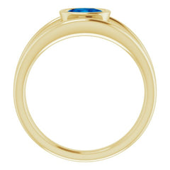 Bezel-Set Solitaire Ring