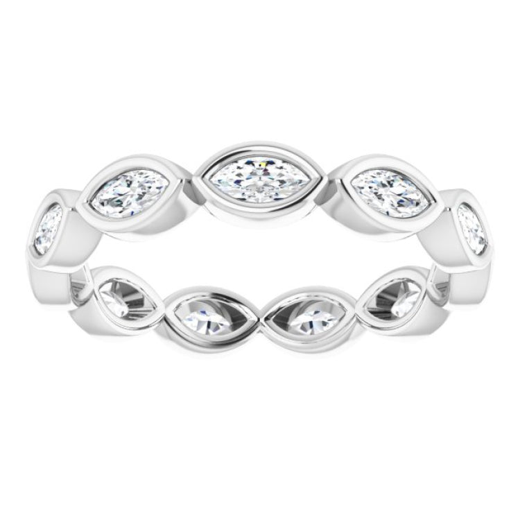 Bezel-Set Eternity Band