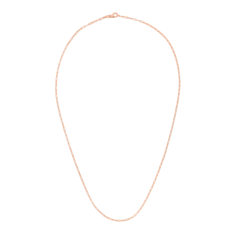 14K Gold 1.5Mm Paperclip Chain