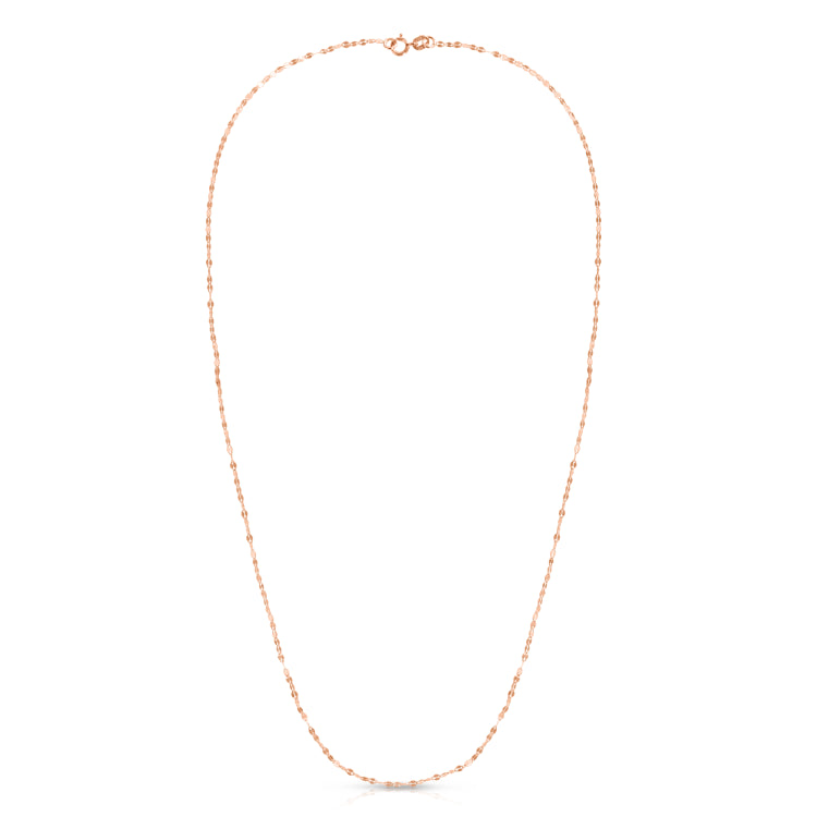 14K Gold 1.4Mm Mirror Rolo Chain