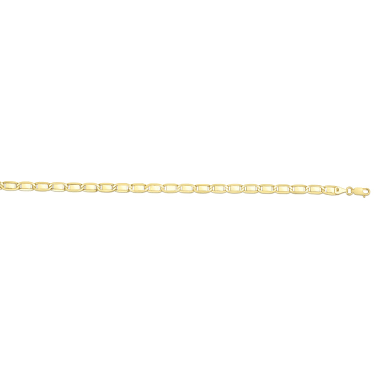 14K Gold 4.8Mm Bar Link Chain