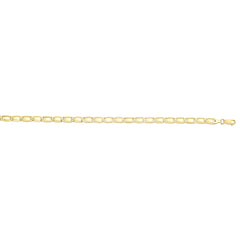 14K Gold 4.8Mm Bar Link Chain