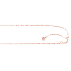 14K Gold 1.5Mm Adjustable Paperclip Chain
