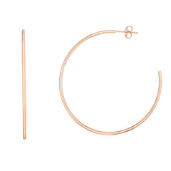 14K Gold 1.5X50Mm Polished C Hoop Earring