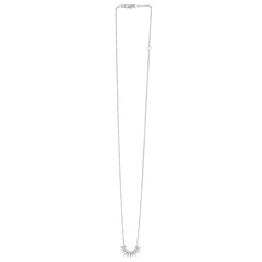 14K Sunburst Diamond Necklace