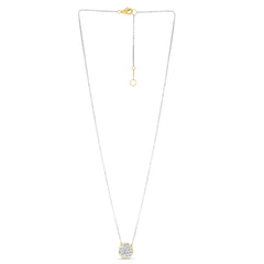 14K Confetti Round Disc Necklace