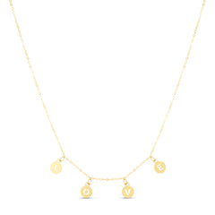 14K "Love" Necklace