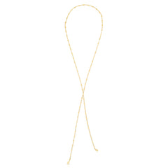 14K Gold Chain Scarf Necklace