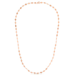 14K Gold Round Mirror Chain