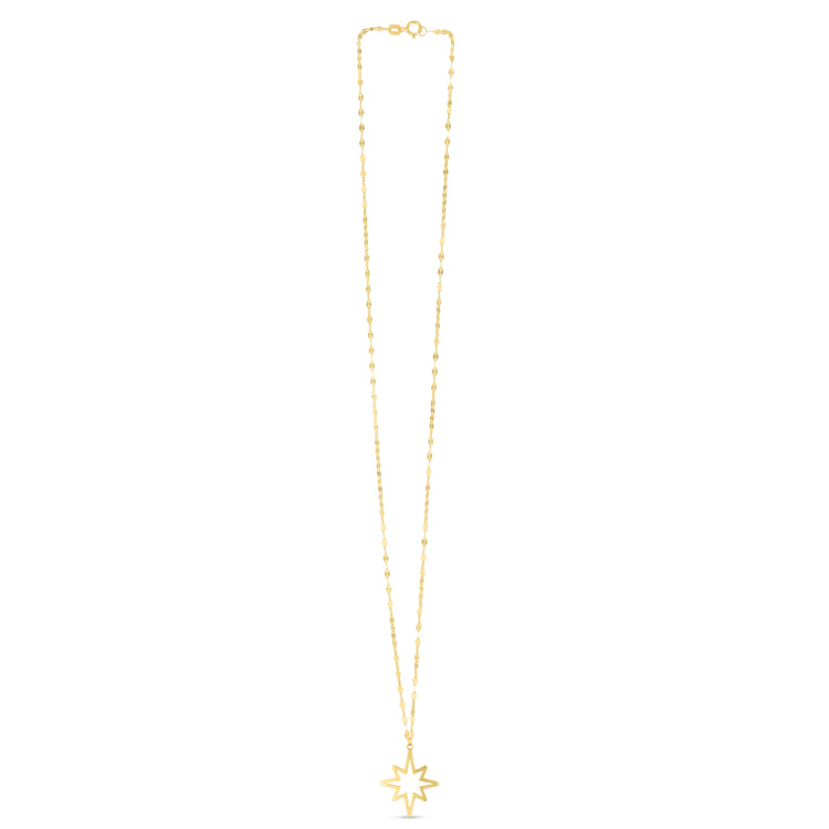 14K North Star Necklace