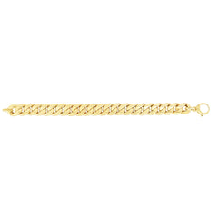14K Gold Polished Fancy Curb Link