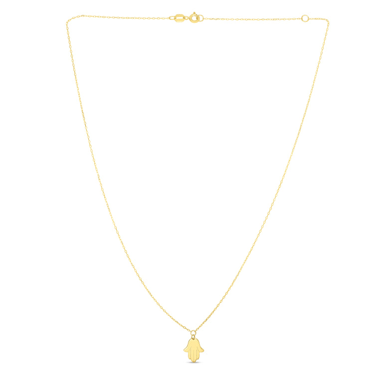 14K Gold Hamsa Necklace