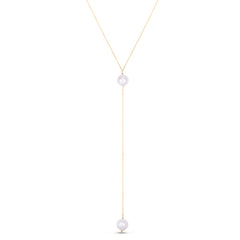 14K Pearl Drop Y-Necklace
