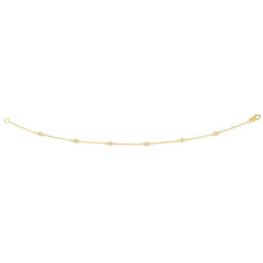 14K Gold .25Ct Diamonds By The Yard Bracelet