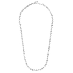 Silver 5Mm Diamond Cut Bead Chain