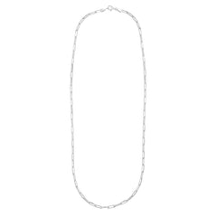 Silver 3Mm Paperclip Chain