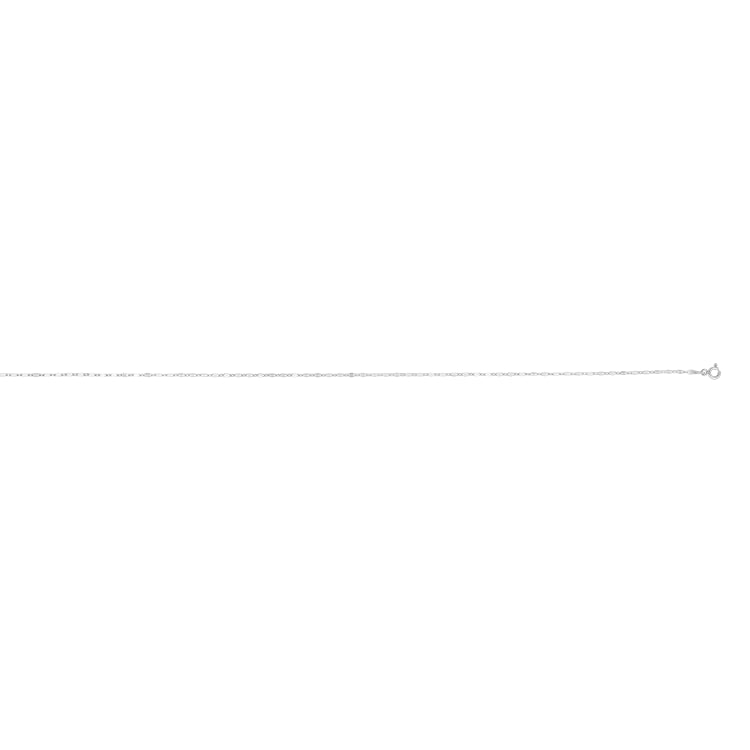 Silver 2Mm Coffee Bean Chain
