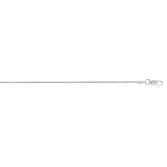 Silver 1.1Mm Diamond Cut Wheat Chain