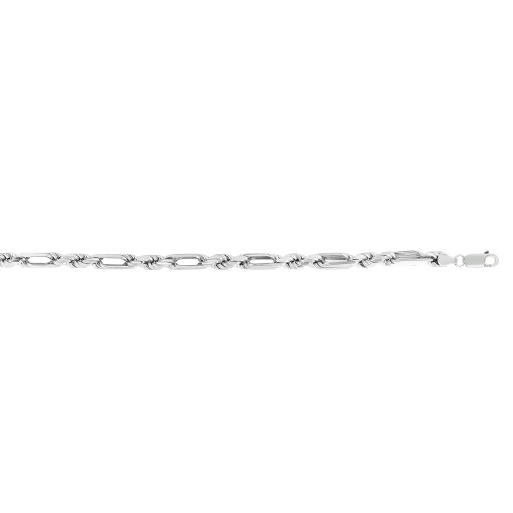 Silver 6Mm Figarope Chain