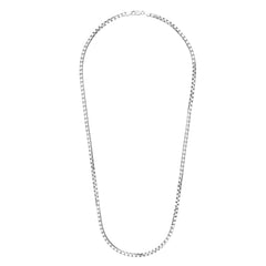 Silver 3.7Mm Octogonal Box Chain