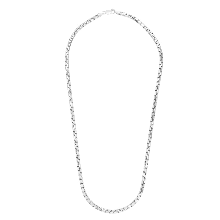 Silver 4.8Mm Octogonal Box Chain